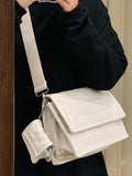 HULIANFU 2025 Soft leather cloud bag for women, simple retro large-capacity mother and child bag, high-end texture commuter underarm bag can be crossed