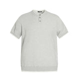 MFY220 n street niche deconstruction neutral high-end knitted sweater design men's micro-loose short-sleeved T-shirt