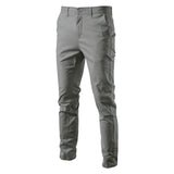 HULIANFU 2025 popular autumn and winter high-quality men's casual pants Popular trade breathable men's bottoms youth business versatile cotton trousers wholesale