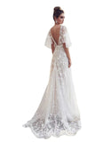 HULIANFU popular spring and summer Popular trade new 2025 Popular trade ladies deep V medium and long dress lace backless evening dress