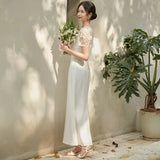 2025 Lace light wedding dress  spring white simple temperament suspender skirt bride wedding engagement wedding photo evening dress