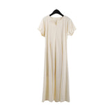 2025 THE MIND Design Temperament Dress 2025 Summer New Korean Version Simple High Waist Skinny Long Dress T293