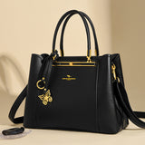 2025 popular autumn new light luxury handbag design sense large capacity messenger bag fashionable versatile multi compartment mother bag