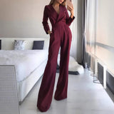 HULIANFU 2025 New Popular trade spring and summer Chinese long skirt new Chinese jumpsuit diagonal mid-waist temperament commuter jumpsuit