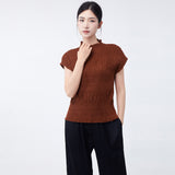 2025 short-sleeved t-shirt women's summer 2025 new loose solid color simple temperament commuter versatile top Popular style