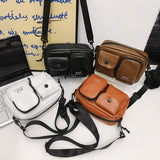HULIANFU 2025 Casual messenger bag fashion outdoor sports Korean version small square bag simple design sense backpack Japanese ins shoulder bag