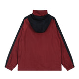 SR10 n retro popular autumn and winter trend men's and women's trench coat design locomotive windproof loose hooded jacket