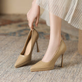 2025 1166-2 2025 new sexy pointed thin heels high heels women's waterproof table super high heels High heels