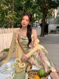 2025 Thirteen Lines popular Summer New Fungus Edge Solid Color Knitted Cardigan Versatile Sunscreen Blouse 23183