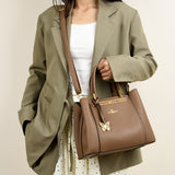 2025 popular autumn new light luxury handbag design sense large capacity messenger bag fashionable versatile multi compartment mother bag