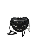 HULIANFU 2025 Spice Girl Underarm Bag Women's Shoulder Bag Crossbody Bag Locomotive Love Bag Women's Fashion Versatile Niche Chain Bag