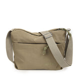 HULIANFU 2025 wholesale solid color retro nylon cloth bag new simple women's shoulder bag outdoor sports and leisure messenger