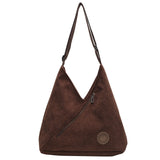 HULIANFU 2025 popular autumn and winter retro corduroy splicing armpit bag slack  style women's large-capacity casual shoulder bag