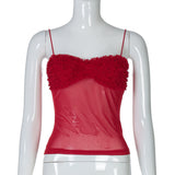 HULIANFU 2025 ins wind hot sales women's clothing sexy babes gauze fold chest wrapping street style  New small suspenders