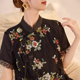National Style Embroidered High-end Vest Summer  New Chinese Light Luxury Lace Design Vest Women N3063