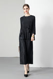 Hot Trade Sanzhai Design Sense Two-piece Suit Women's 2025 Spring and Summer New Age Reduction Loose Folds Mom Suit