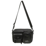 HULIANFU 2025 Casual messenger bag fashion outdoor sports Korean version small square bag simple design sense backpack Japanese ins shoulder bag