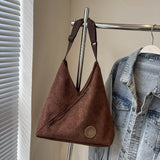 HULIANFU 2025 popular autumn and winter retro corduroy splicing armpit bag slack  style women's large-capacity casual shoulder bag