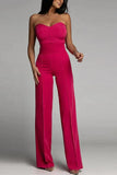 HULIANFU Cross-border spring and summer new women's clothing, Popularan, 2025n Popular trade,  new sexy slim tube top straight jumpsuit