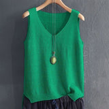 80-100 kg, fat mm loose belly cover large size ice silk suspender vest women's knitted bottoming shirt sleeveless top women's