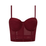 suspender bra, suspender vest, bra integrated top, beautiful back tube top, sexy inner corset