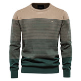 HULIANFU 2025 popular autumn and winter sweater men's new casual knitted sweater, men's jacket fashionable casual splicing men's sweater