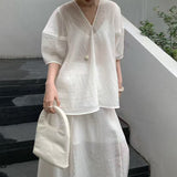 2025 spring and summer new new Chinese bat sleeves, a variety of ways to wear large skirts, elegant and thin holiday long skirts