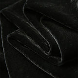 2025 High luxury mulberry silk velvet dress, silk little black dress  spring and summer new women's clothing, black skirt