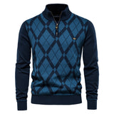 HULIANFU 2025 popular autumn and winter sweater men's new casual knitted sweater, men's jacket fashionable casual splicing men's sweater