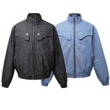 K48 n Vintage  Spring Neutral Street Deconstruction Metal Buckle Premium Men's Loose Jacket