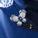 2025 Japan and South Korea luxury shining zircon micro-inlaid diamond butterfly brooch temperament coat coat suit brooch pin accessories