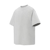 9718 n Street Retro Neutral Space Cotton Deconstruction Premium Sense Solid Color Design Men's Loose Short Sleeve T-Shirt