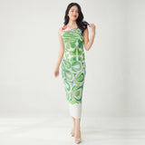 2025 One piece of women's clothing, a  dress, a new high-end printing sleeveless slim-fitting  dress in summer