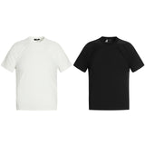 0237 n street splicing niche deconstruction cool neutral high sense design men's fit version short sleeve T-shirt