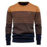 HULIANFU 2025 popular autumn and winter sweater men's new casual knitted sweater, men's jacket fashionable casual splicing men's sweater