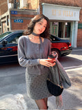 2025 Thirteen Lines popular Winter New V-Neck Wool Elegant Neck Knitted Sweater Versatile Sweater Women 25203
