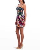 HULIANFU 2025 New spring and summer new gorgeous temperament three-dimensional flower embroidery three-dimensional flower suspender short skirt, small dress skirt