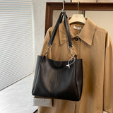 2025 Simple and fashionable large-capacity tote bag popular new splicing high-quality texture child and mother bag to work commuter bag women