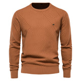 HULIANFU 2025 Popular trade autumn and winter new men's clothing turtleneck pullover solid color men's knitted sweater business casual sweater men's