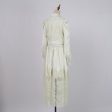 Commuter light and familiar style suit skirt  new Korean wear lace splicing gentle and sweet Hong Kong style two-piece set