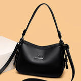 2025 hot-selling temperament women's shoulder bag fashionable and versatile commuter underarm bag simple texture bag wholesale