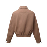 K45 n Vintage  Spring Neutral Street Deconstruction Metal Buckle Premium Men's Loose Jacket