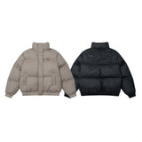 CT270 n retro popular autumn and winter trend PU leather bread clothes embroidered thickened warm men's and women's cotton clothes jacket