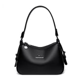 2025 hot-selling temperament women's shoulder bag fashionable and versatile commuter underarm bag simple texture bag wholesale