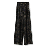 Summer new Chinese style women's clothing light luxury design high-end black silk vest trousers fashion suit M6002