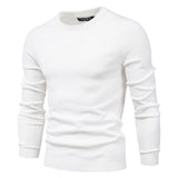 HULIANFU 2025 10-Color autumn and winter New Popular trade thickened sweater men's, crew neck slim-fitting men's sweater men's knitted sweater top