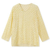 New Chinese temperament velvet splicing loose shirt  spring new elegant mulberry silk top women's N3026