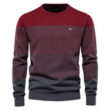 HULIANFU 2025 popular autumn and winter sweater men's new casual knitted sweater, men's jacket fashionable casual splicing men's sweater
