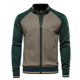 HULIANFU 2025 popular autumn and winter sweater men's new casual knitted sweater, men's jacket fashionable casual splicing men's sweater