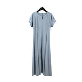2025 THE MIND Design Temperament Dress 2025 Summer New Korean Version Simple High Waist Skinny Long Dress T293